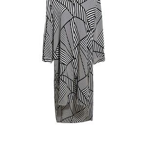 Black and White Striped Dress